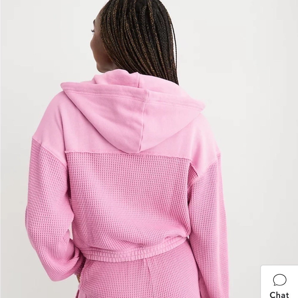 Aerie Cropped Waffle Hoodie - Picture 11 of 13